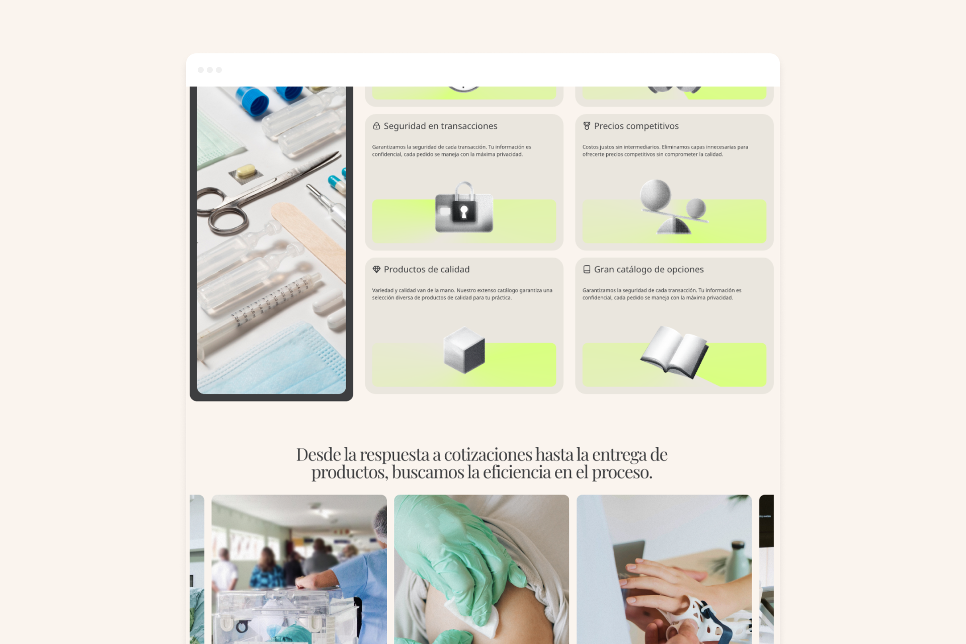 Doctor Equipamiento about page