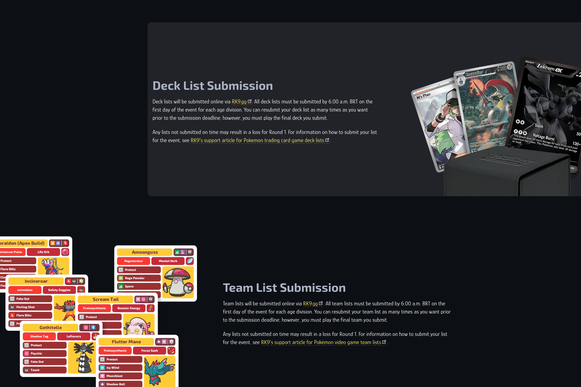 LAIC 2025 competitor listing page
