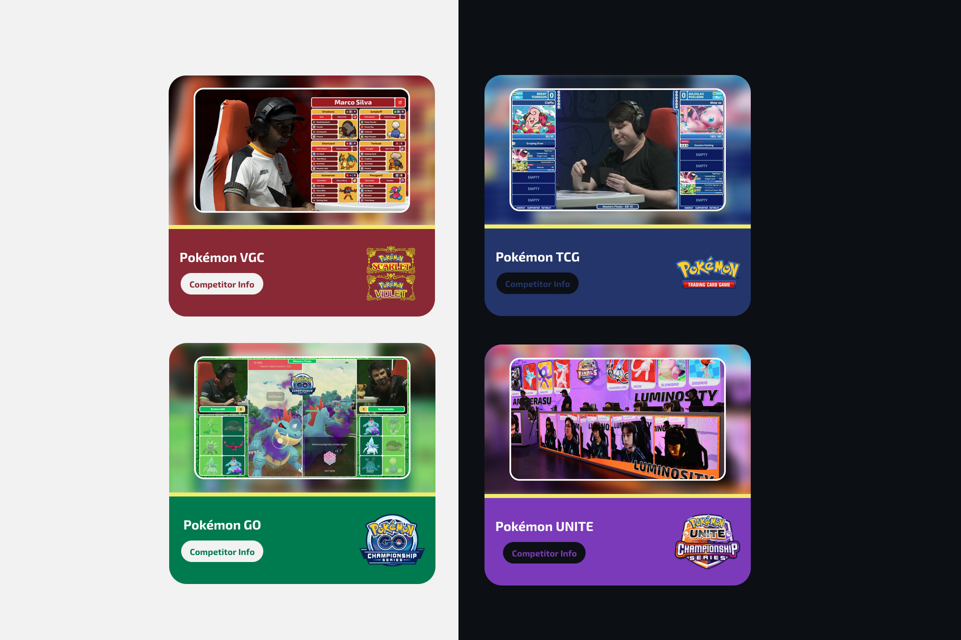 LAIC 2025 home category cards