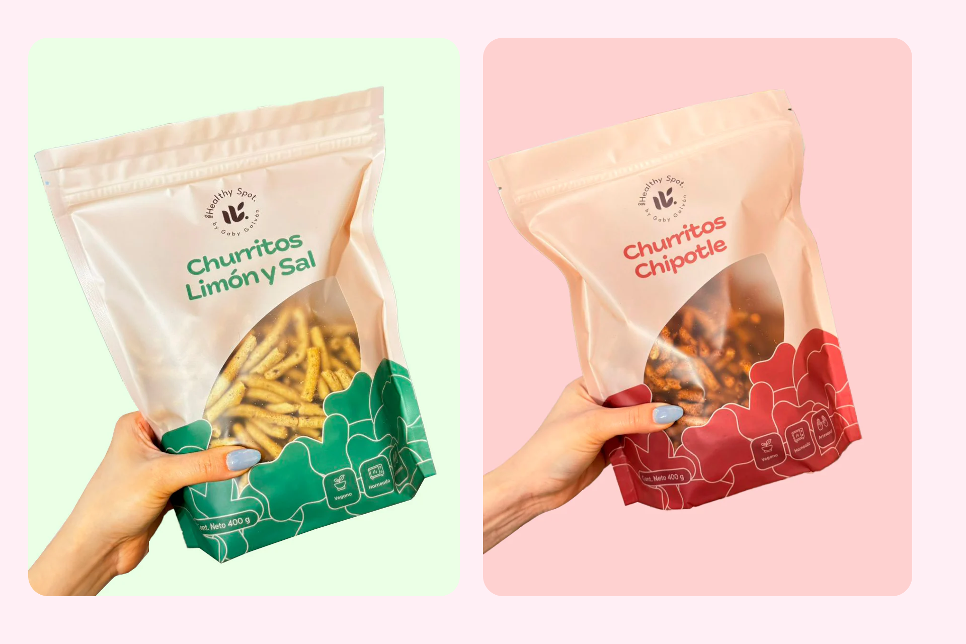 NDO Healthy Spot snack packaging